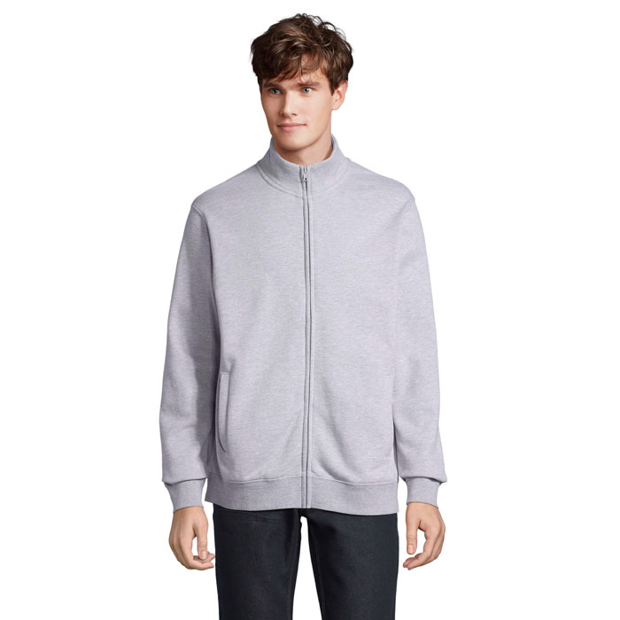 Veste zippée promotionnelle unisexe Cooper Gris Chiné Ii